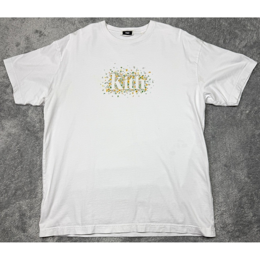 KITH Meadow Serif Tee T Shirt Mens Size L White Spring 23 Streetwear